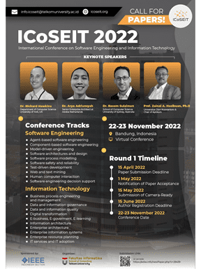 The 1st International Conference on Software Engineering And Information Technology (ICoSEIT) 2022