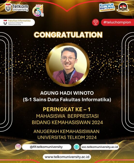 Juara 1 Mahasiswa Berprestasi Bidang Kemahasiswaan