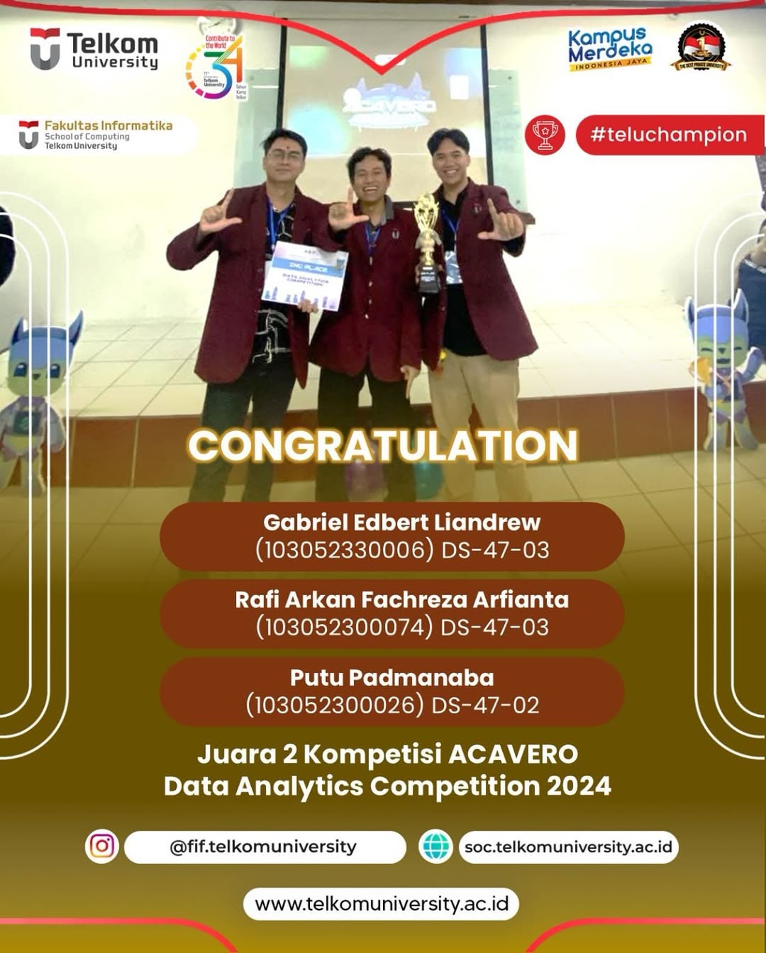 Juara 2 Kompetisi ACAVERO: Data Analytics Competition 2024