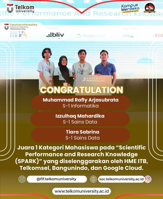 Tim Cortex-Lab Al berhasil meraih Juara 1 Kategori Mahasiswa