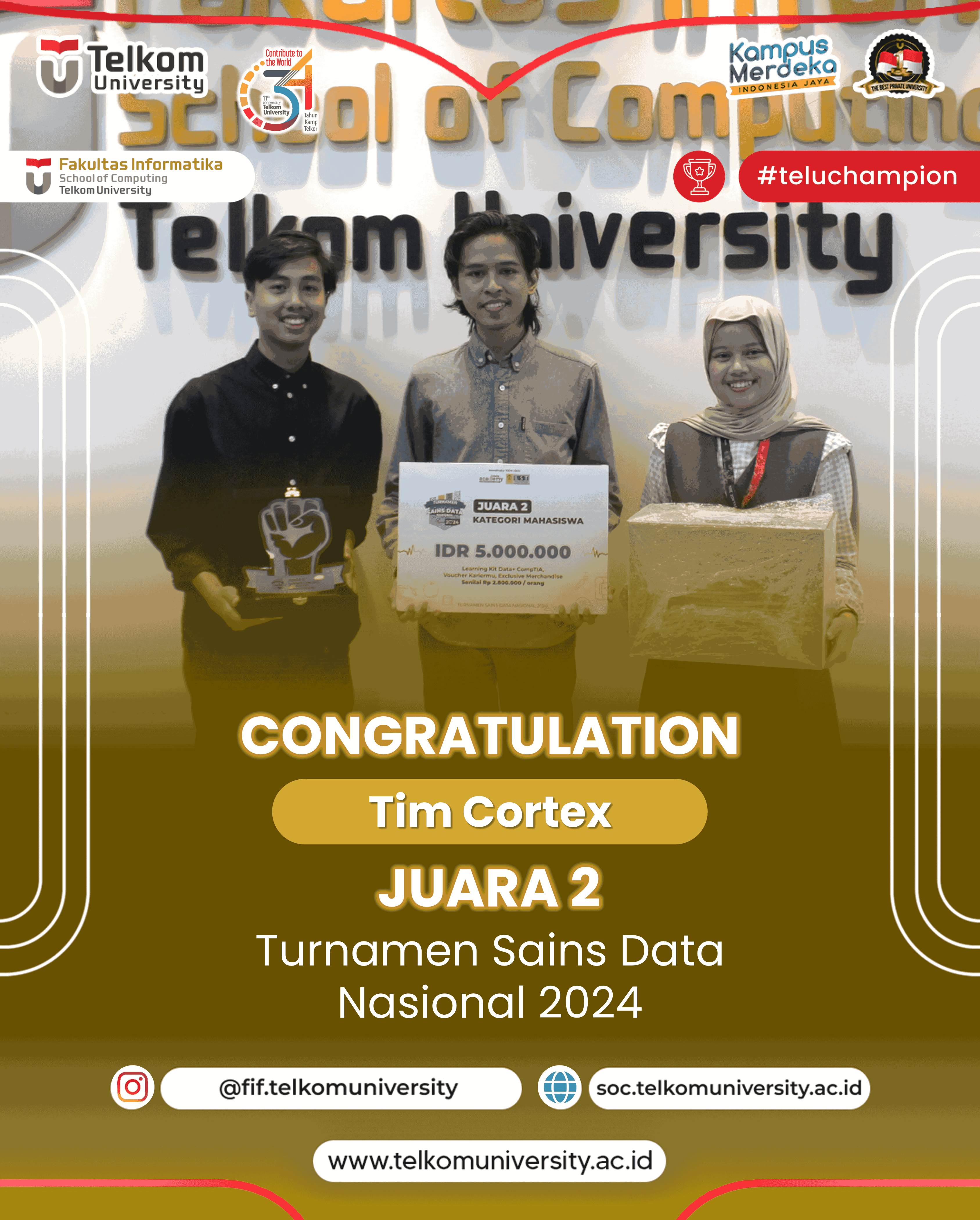 Juara 2 Turnamen Sains Data Nasional 2024